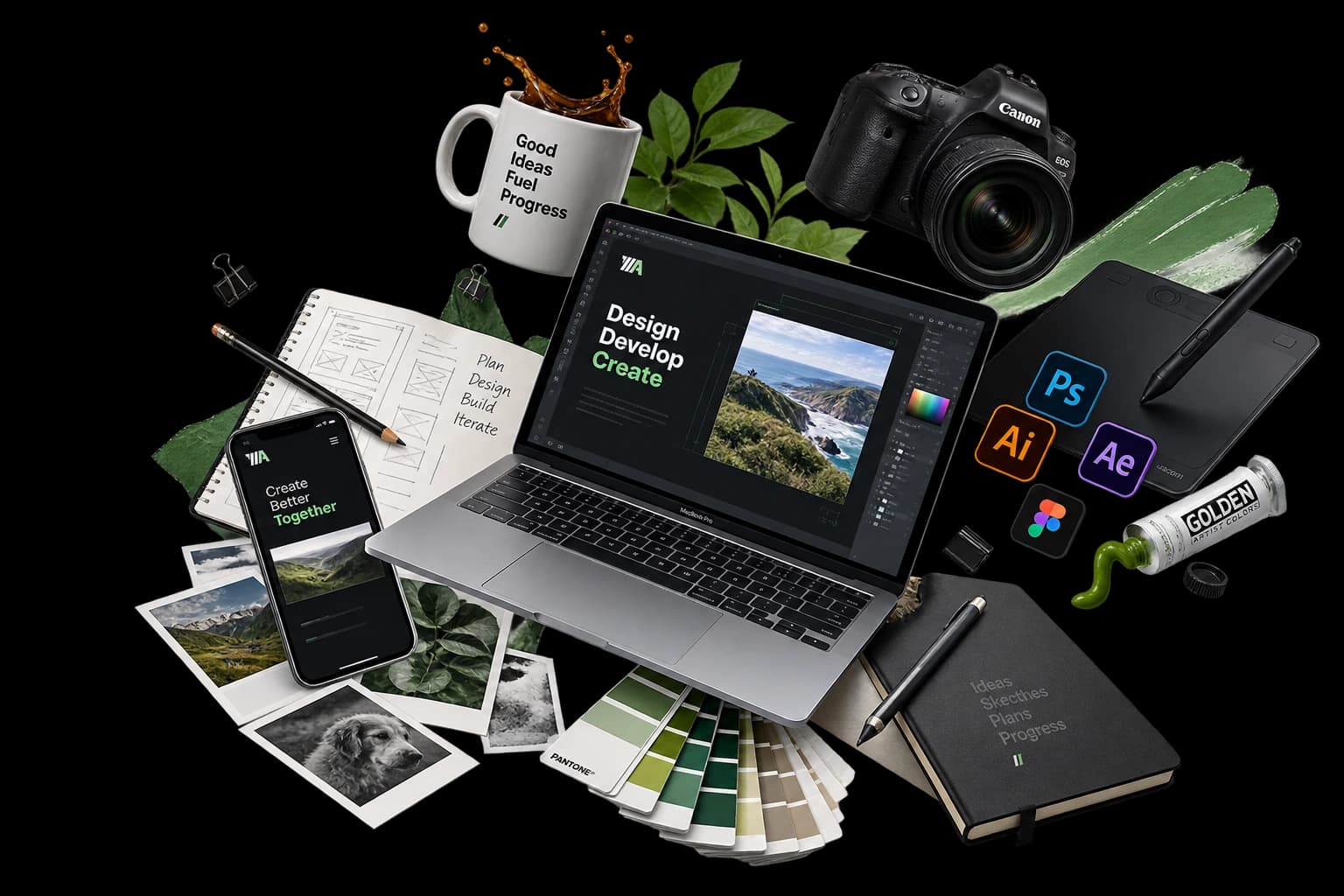 Brand identity and graphic design showcase